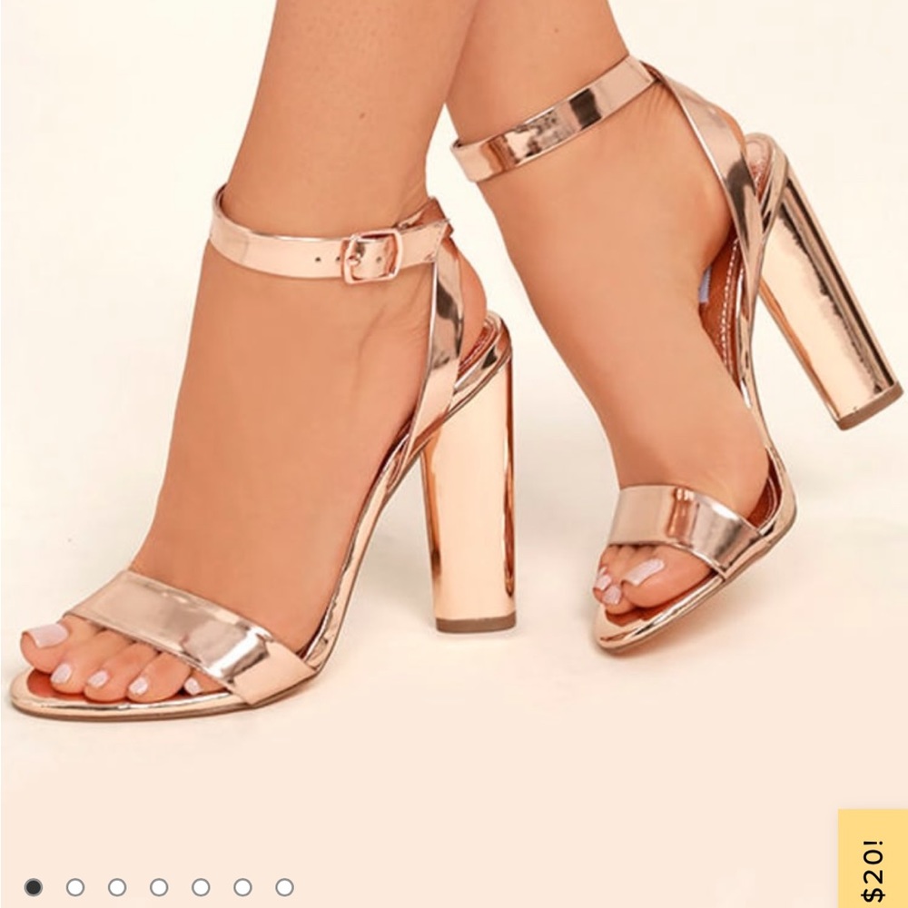 Steve Madden ‘Treasure’ Heels - Rose Gold
